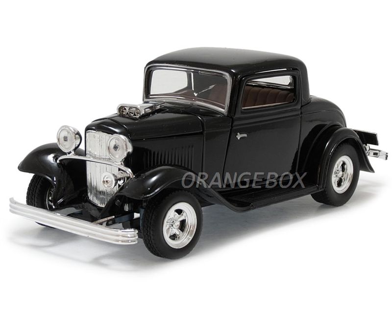 Ford Coupe 1932 1:24 Motormax Preto - 20 anos! Loja on-line de