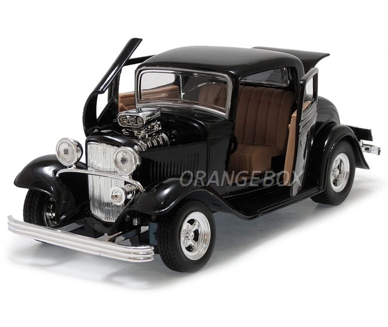 Ford Coupe 1932 1:24 Motormax Preto - 20 anos! Loja on-line de