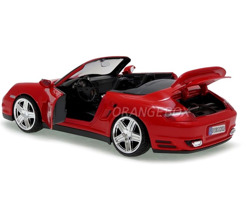 Porsche 911 Turbo Cabriolet 1:24 Motormax Vermelho - 20 anos! Loja