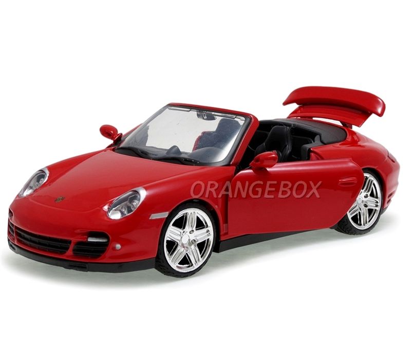 Porsche 911 Turbo Cabriolet 1:24 Motormax Vermelho - 20 anos! Loja