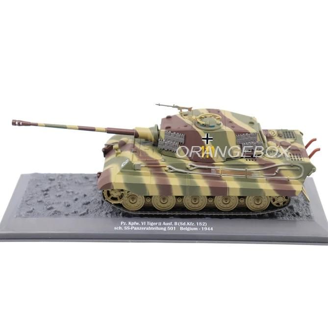 KING TIGER 1:24 Ｐanzerkfwagen_VITiger II Tanque PzKpfw VI King Tiger Ausf. B Belgium 1944 1:43