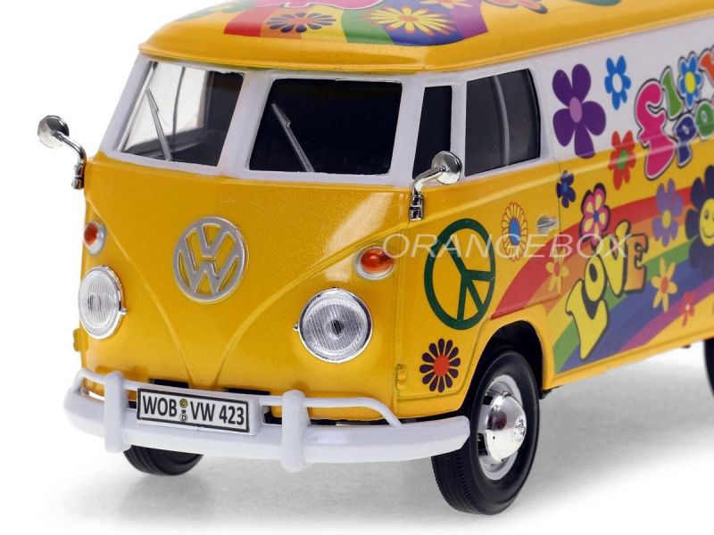 Volkswagen Kombi Type 2 (T1) Delivery Flower Power 1:24 Motormax