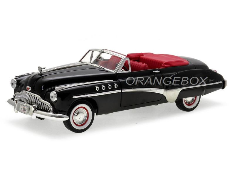 ミニカー 1949 Buick Roadmaster Buick Roadmaster 1949 1:18 Motormax Preto - 20 anos! Loja on-line