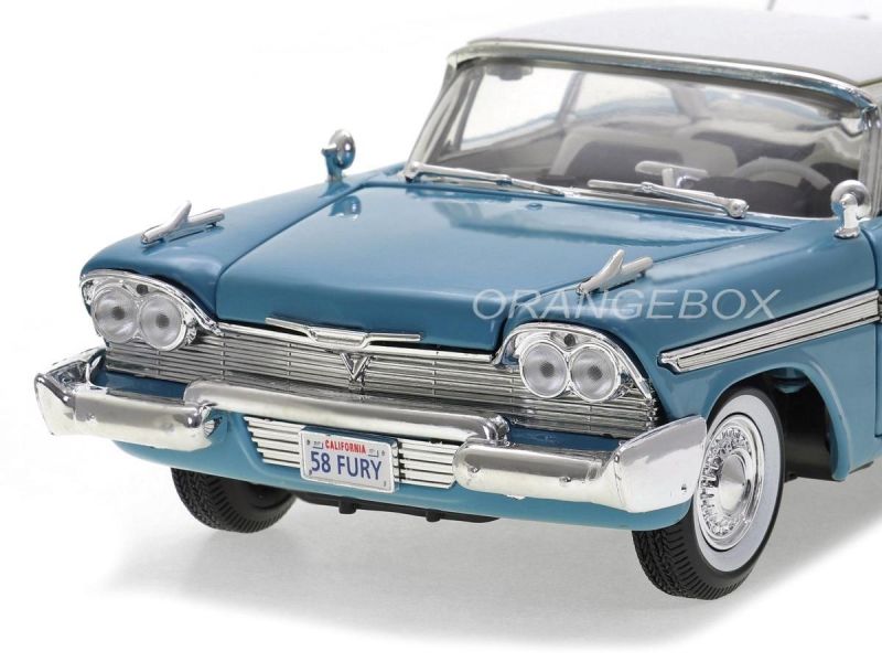 Plymouth Fury 1958 American Classics Motormax 1:18 Azul - 19 anos
