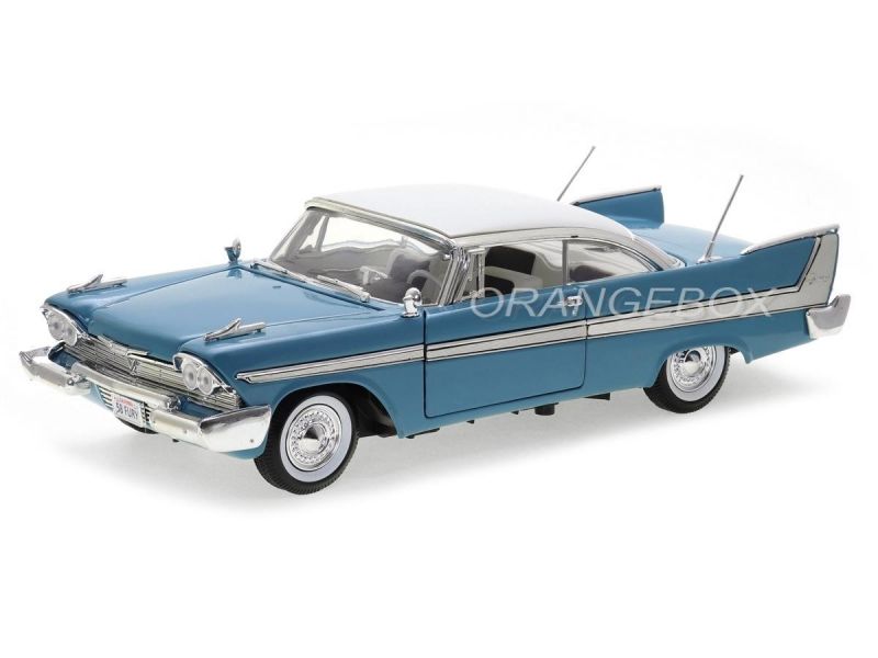 Plymouth Fury 1958 American Classics Motormax 1:18 Azul - 19 anos