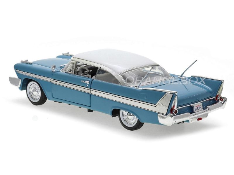 Plymouth Fury 1958 American Classics Motormax 1:18 Azul - 20 anos