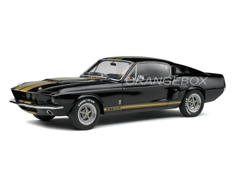 シェルビーAUTOart 1967 Shelby GT500 1/18 Mustang Shelby GT500 1967 1:18 Solido Preto - 20 anos! Loja on