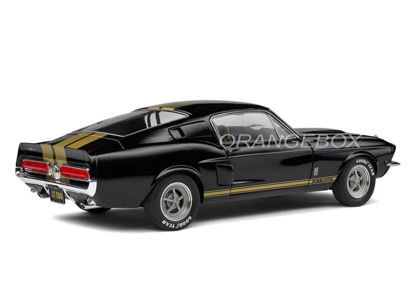 シェルビーAUTOart 1967 Shelby GT500 1/18 Mustang Shelby GT500 1967 1:18 Solido Preto - 20 anos! Loja on