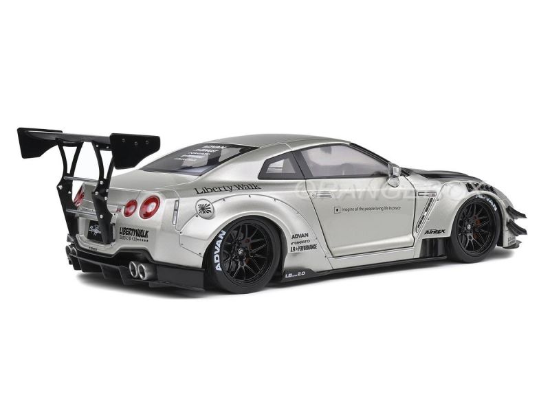 Nissan GT-R (R35) 2020 Liberty Walk Body Kit 2.0 1:18 Solido Cinza