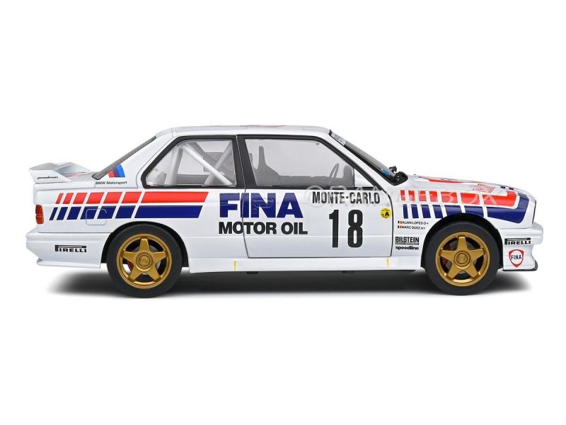 BMW E30 M3 Gr.A 1989 Rally Monte Carlo 1:18 Solido Branco - 19