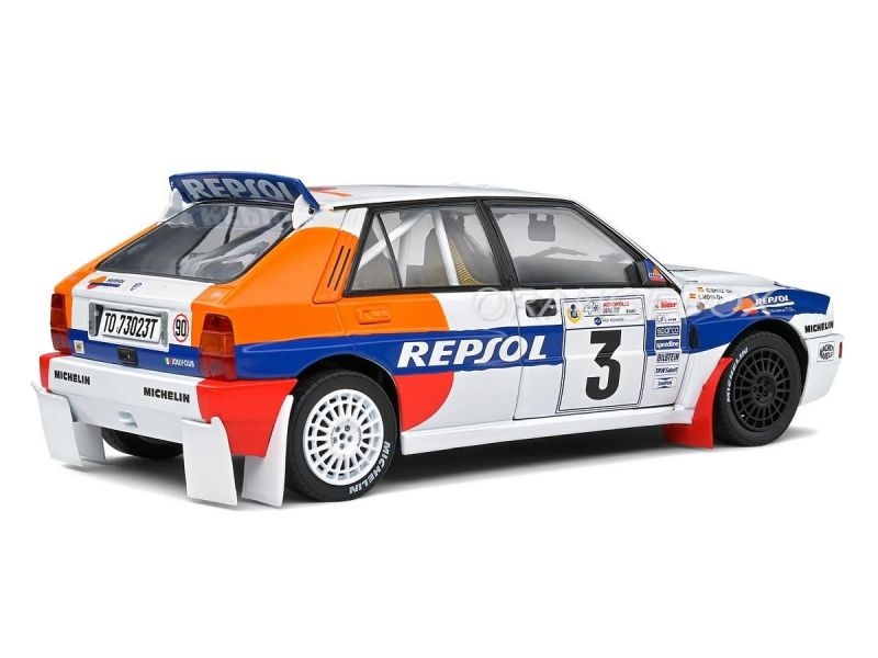 Lancia Delta Hf Integrale 1993 Acropolis Rally 1:18 Solido Branco