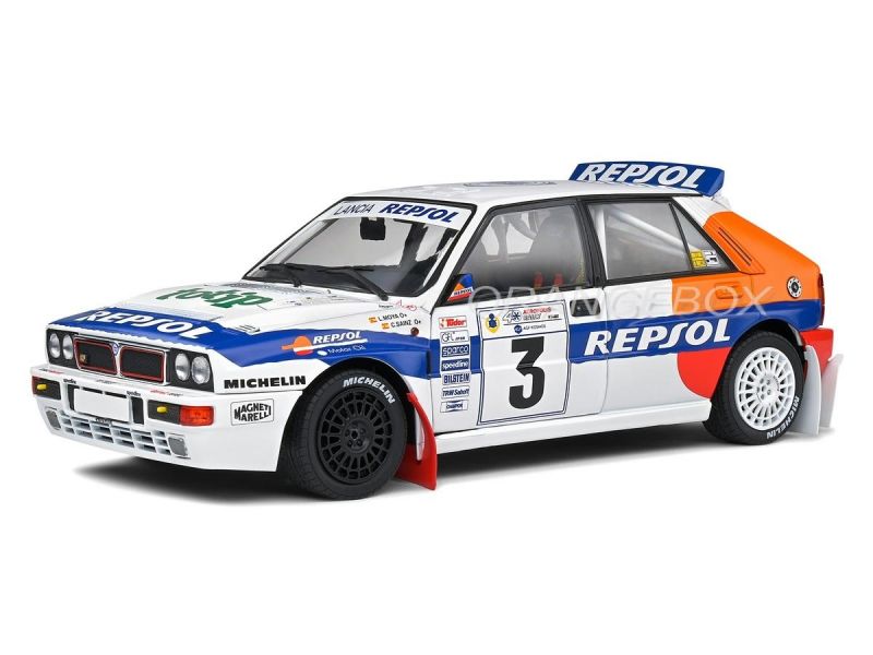 Lancia Delta Hf Integrale 1993 Acropolis Rally 1:18 Solido Branco