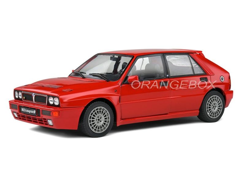 Lancia Delta HF Integrale 16v プラモデルキット Lancia Delta Hf Integrale 1991 1:18 Solido Vermelho - 20 anos