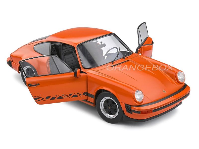 Porsche 911 (930) 3.0 Carrera 1977 1:18 Solido Laranja - 20 anos