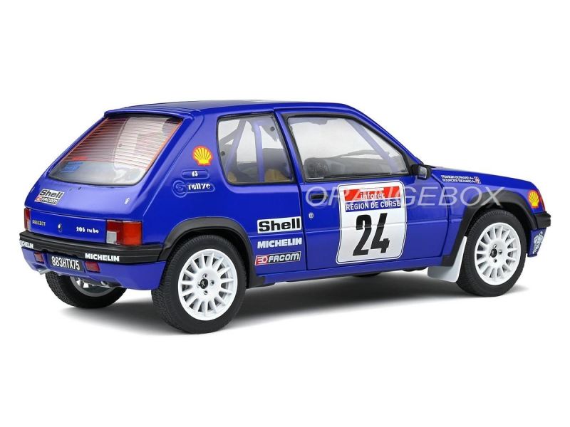 Peugeot 205 Rallye Tour De Corse 1990 1:18 Solido - 20 anos! Loja