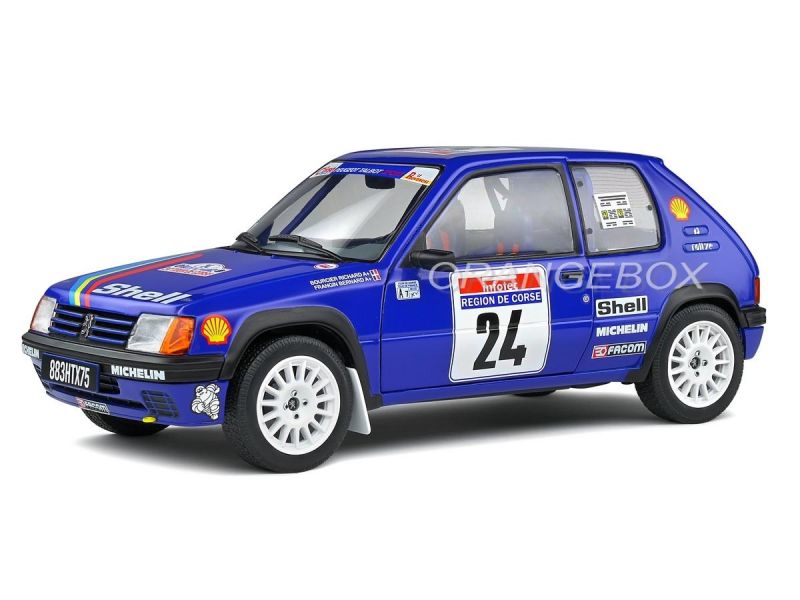 Peugeot 205 Rallye Tour De Corse 1990 1:18 Solido - 20 anos! Loja