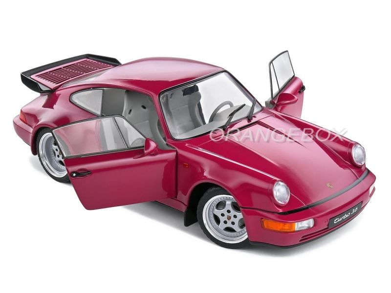 Porsche 911 (964) Turbo 1991 1:18 Solido Roxo - 20 anos! Loja on