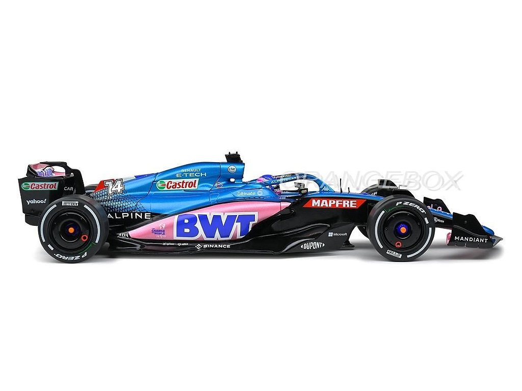 Fórmula 1 Alpine A522 Fernando Alonso Gp Monaco 2022 1:18 Solido