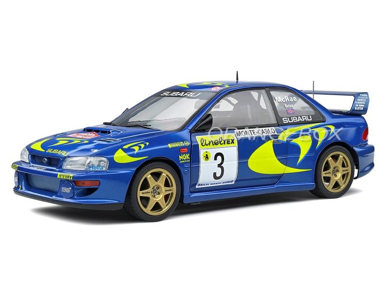 Subaru Impreza 22B Rallye Monte Carlo 1998 1:18 Solido - 20 anos