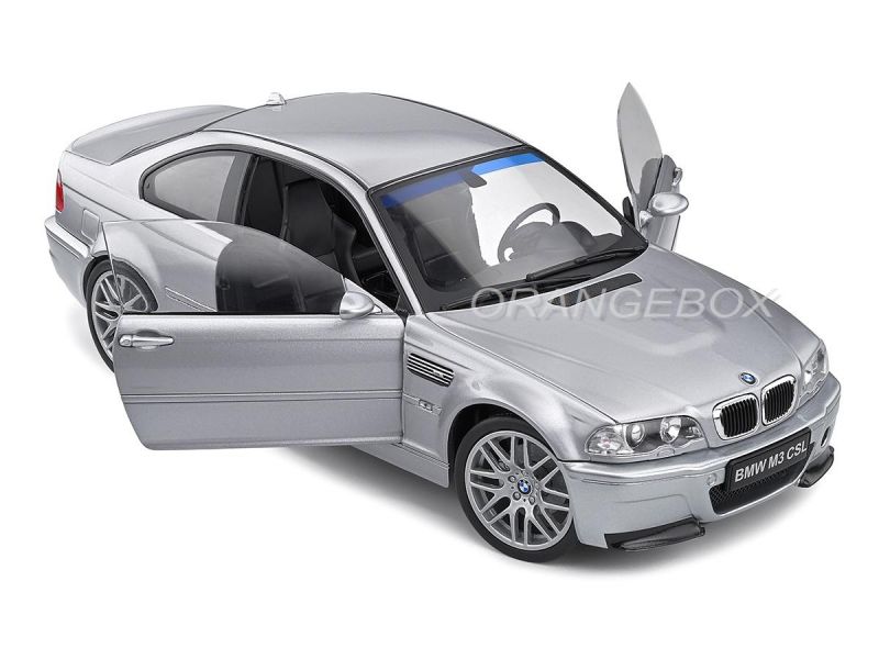 BMW E46 CSL Coupé 2003 1:18 Solido Prata - 20 anos! Loja on-line