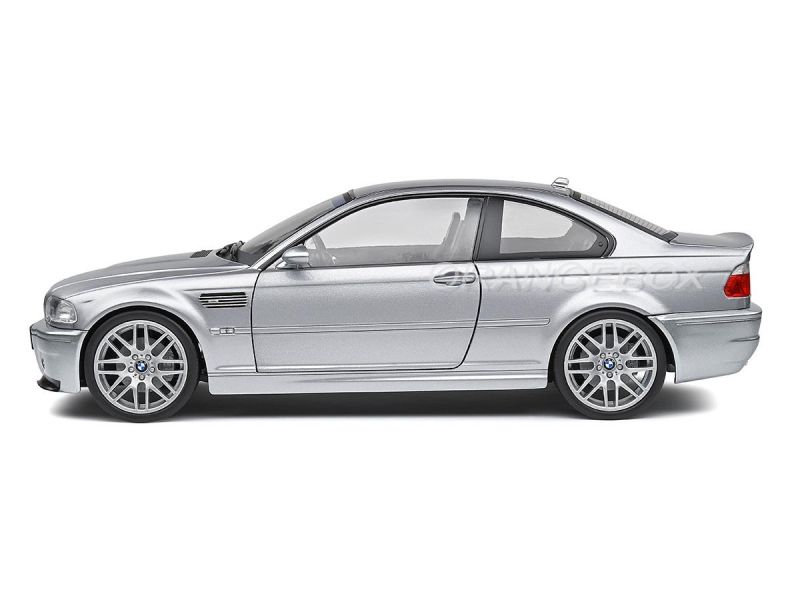 BMW E46 CSL Coupé 2003 1:18 Solido Prata - 19 anos! Loja on-line