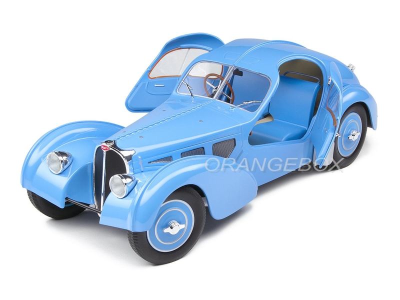 Bugatti Type 57 SC Atlantic T35 1937 1:18 Solido Azul - 20 anos