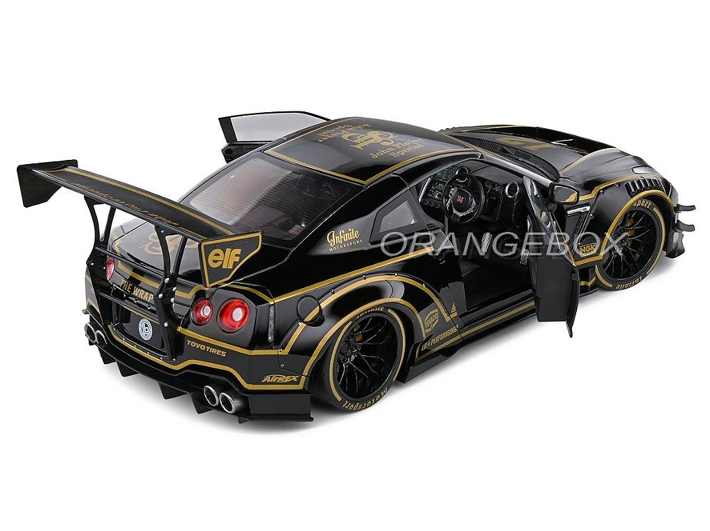 LB★WORKS Nissan GT-R ブラック w/銅色ホイール 最高級のスーパー ブラック GT-R Nissan LB☆WORKS w/銅色ホイール