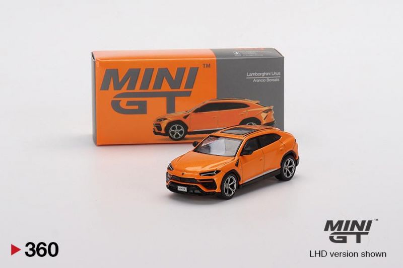 Lamborghini Urus Arancio Borealis 1:64 Mini GT Laranja - 20 anos