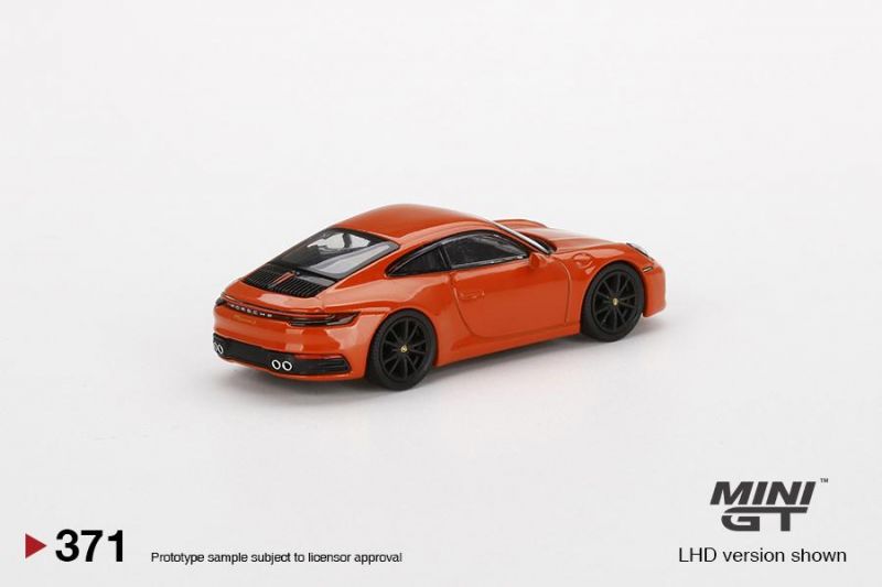 Porsche 911 (992) Carrera 4S 1:64 Mini GT Laranja - 20 anos! Loja