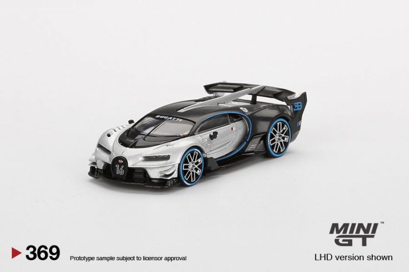 Bugatti Vision Gran Turismo 1:64 Mini GT Prata - 19 anos