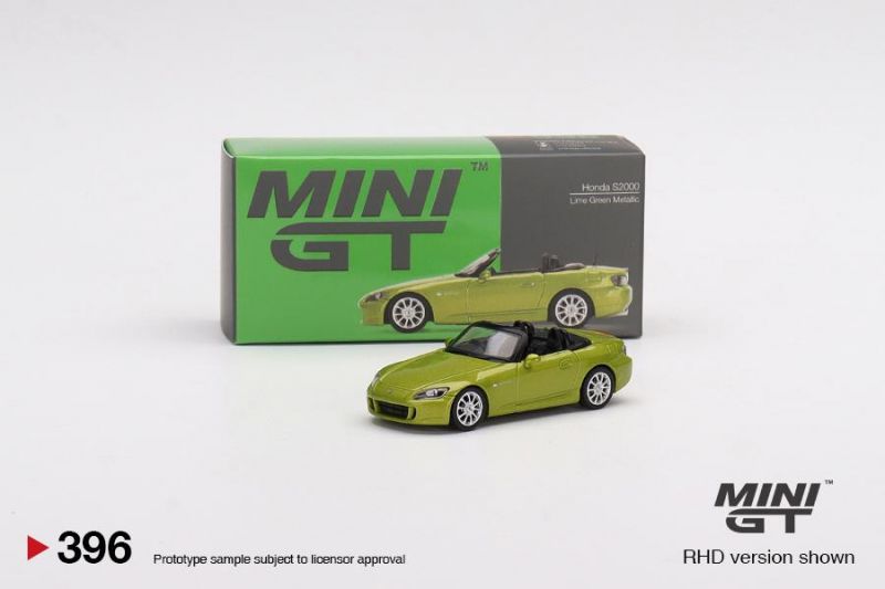 Honda S2000 (AP2) 1:64 Mini GT Verde - 20 anos! Loja on-line de