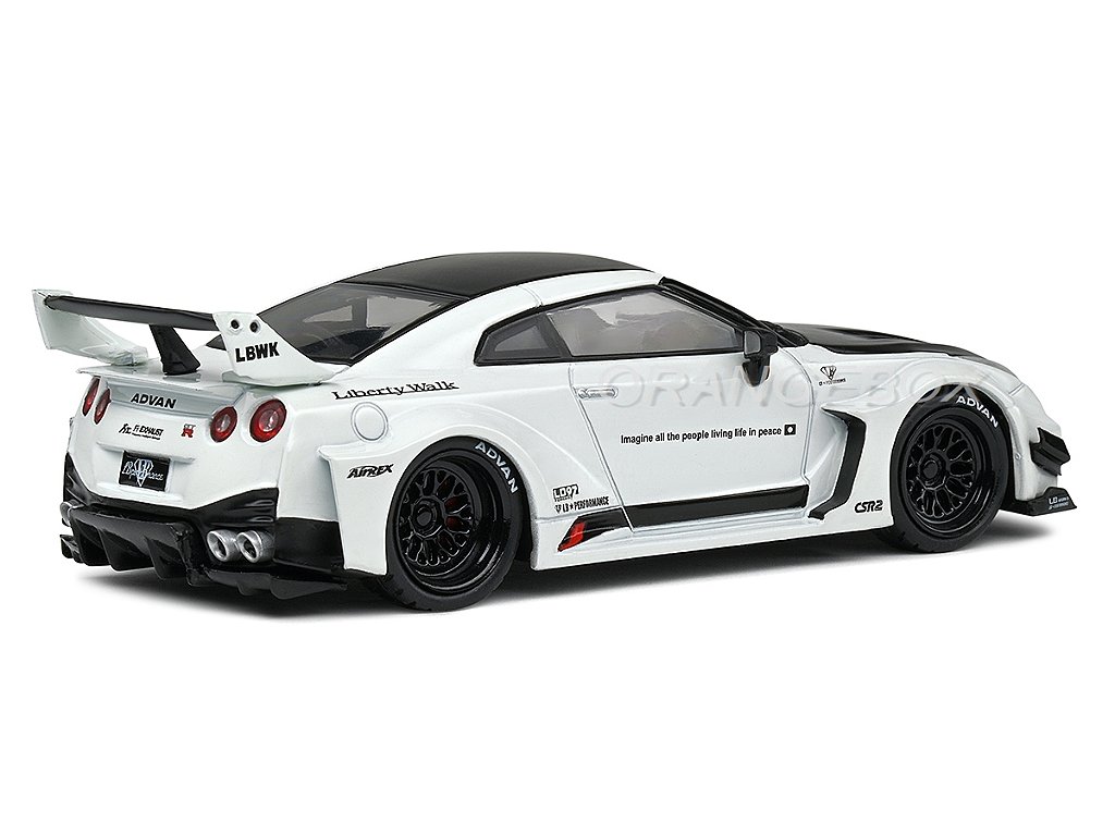 Nissan GTR R35 LB Silhouette 1:43 Solido Branco - 20 anos! Loja on