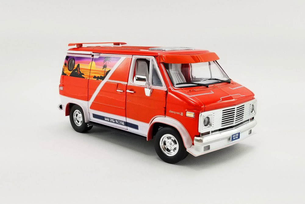 Chevrolet G-Series Van 1976 Good Times Machine 1:18 Acme - 20 anos