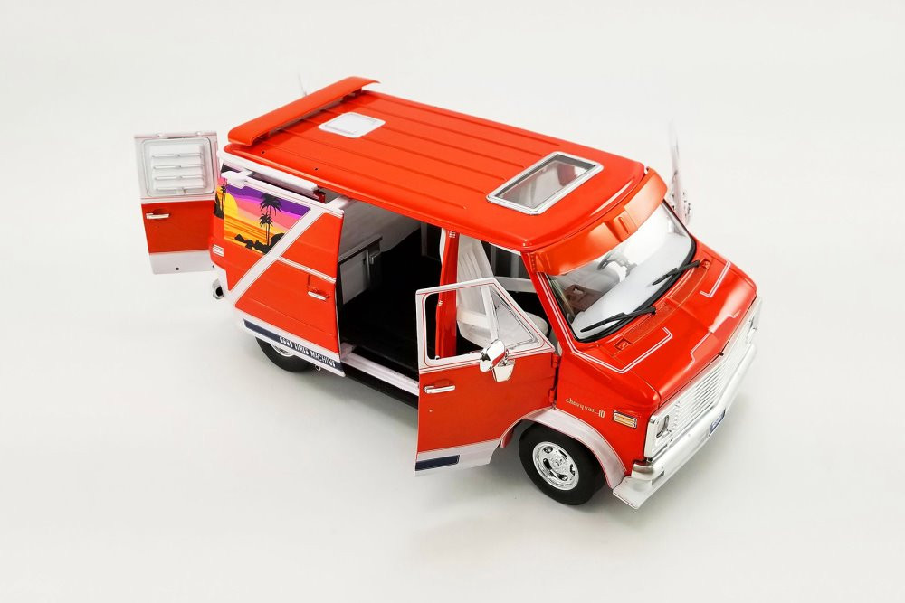 Chevrolet G-Series Van 1976 Good Times Machine 1:18 Acme - 20 anos