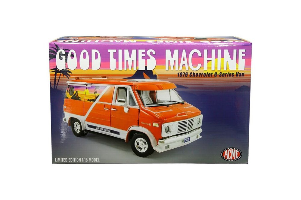Chevrolet G-Series Van 1976 Good Times Machine 1:18 Acme - 20 anos