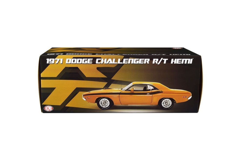 Dodge Challenger R/T Hemi 1971 1:18 Acme Dourado Vinil - 20 anos
