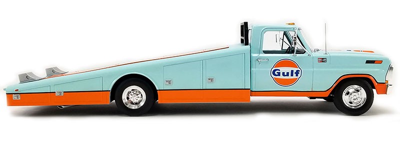 Ford F-350 1970 Gulf Racing Team Ramp Truck 1:18 Acme - 20 anos