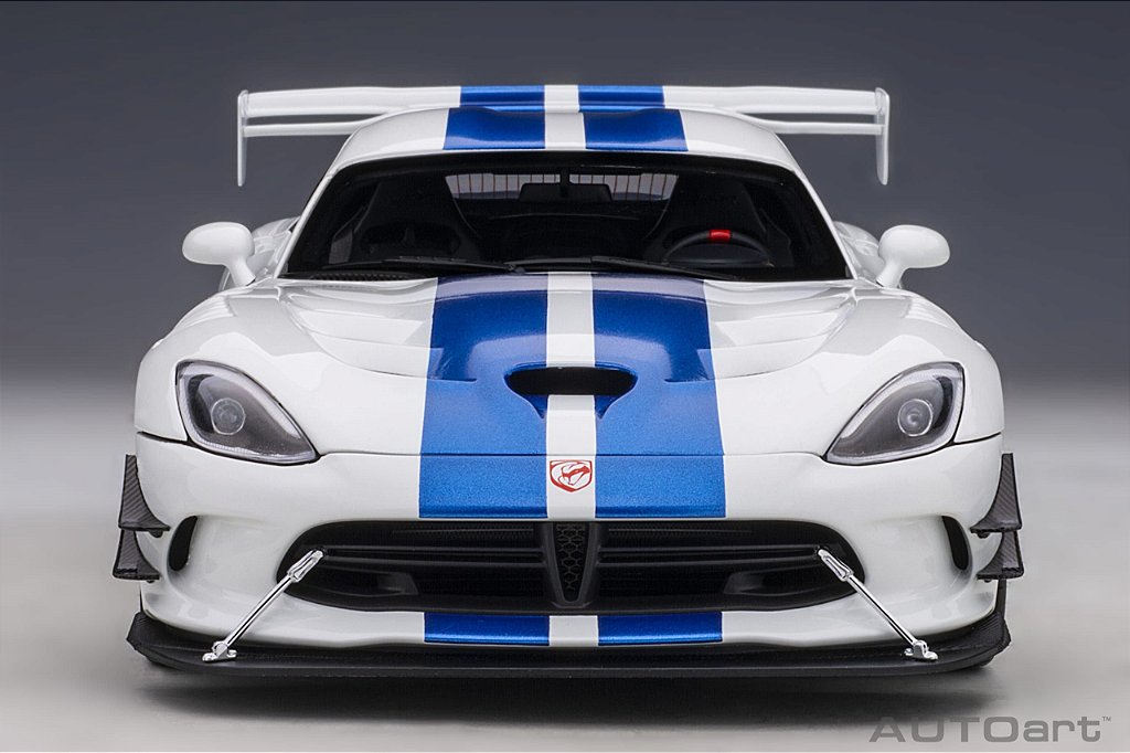 Dodge Viper 1:28 Edition ACR 2017 1:18 Autoart Branco - 20 anos