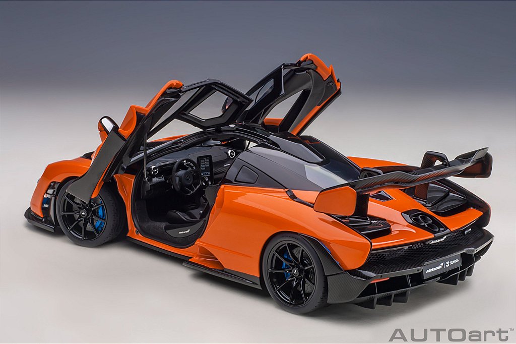 McLaren Senna 1:18 Autoart Laranja - 20 anos! Loja on-line de