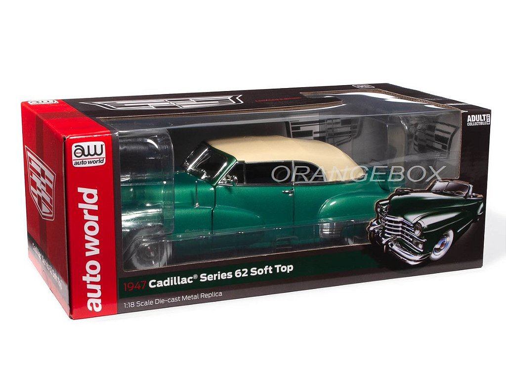 1:18 ミニカー 1947 Cadillac Series 62 キャデラック Cadillac Series 62 Soft Top 1947 1:18 Autoworld Verde - 19 anos