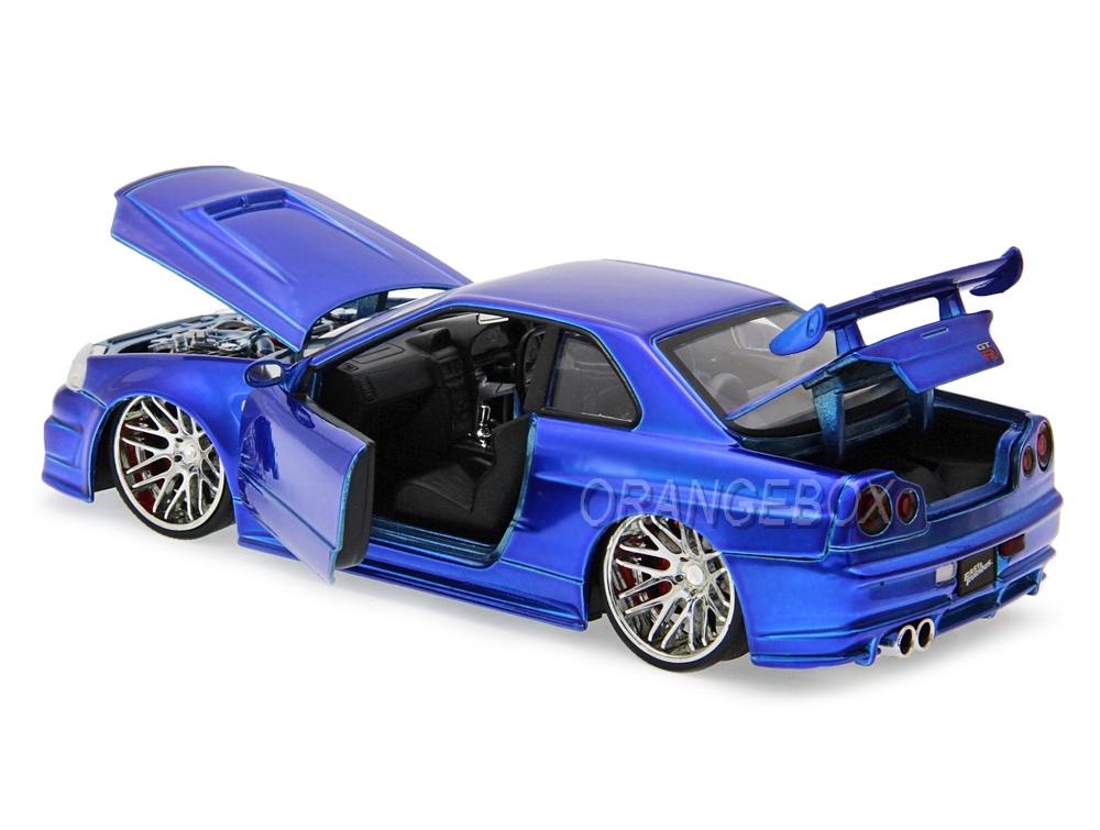 Brian s Nissan GTR Skyline R34 Velozes e Furiosos Jada Toys 1:24