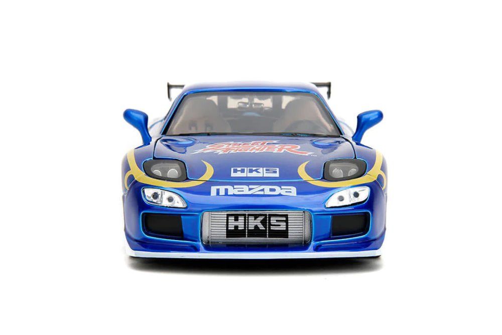 Mazda RX-7 1993 Street Fighter + Figura Chun-Li Jada Toys 1:24