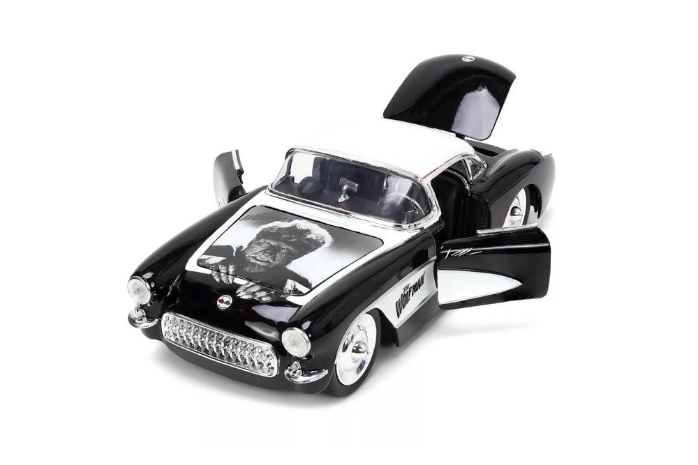 Chevrolet Corvette 1957 Universal Monsters + Figura Wolfman