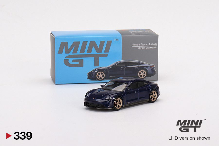 ミニカー MINI GT Porsche Taycan Turbo S Gentian Porsche Taycan Turbo S 1:64 Mini GT Exclusive USA - 19 anos