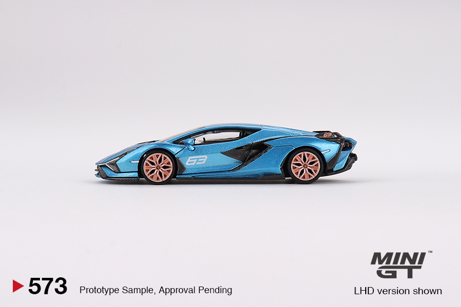 Lamborghini Sián 1/64 ミニカー 青　MR Lamborghini Sián FKP 37 1:64 Mini GT Azul - 20 anos! Loja on-line
