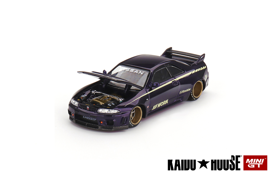 KAIDO★HOUSE MINI GT GT‐R R33 KAIDO WORKS PRÉ-VENDA* Nissan Skyline GT-R (R33) Kaido Works ADVAN 1:64