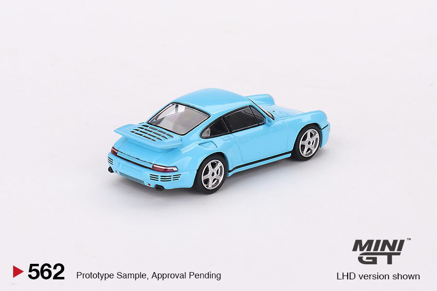 Hi MINI GT RUF CTR Anniversary 他3品 Porsche RUF CTR Anniversary Bayrisch Himmelblau 1:64 Mini GT Azul