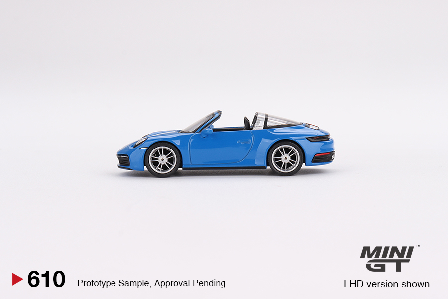 Porsche 911 Targa 4S 1:64 Mini GT Azul - 20 anos! Loja on-line de