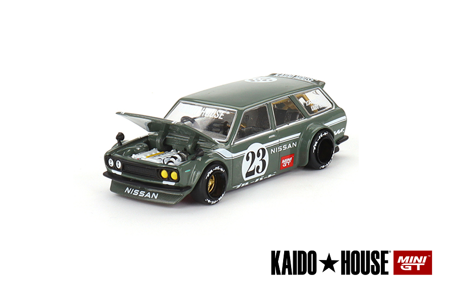 Datsun KAIDO 510 Wagon V3 1:64 Mini GT Carbon - 20 anos! Loja on