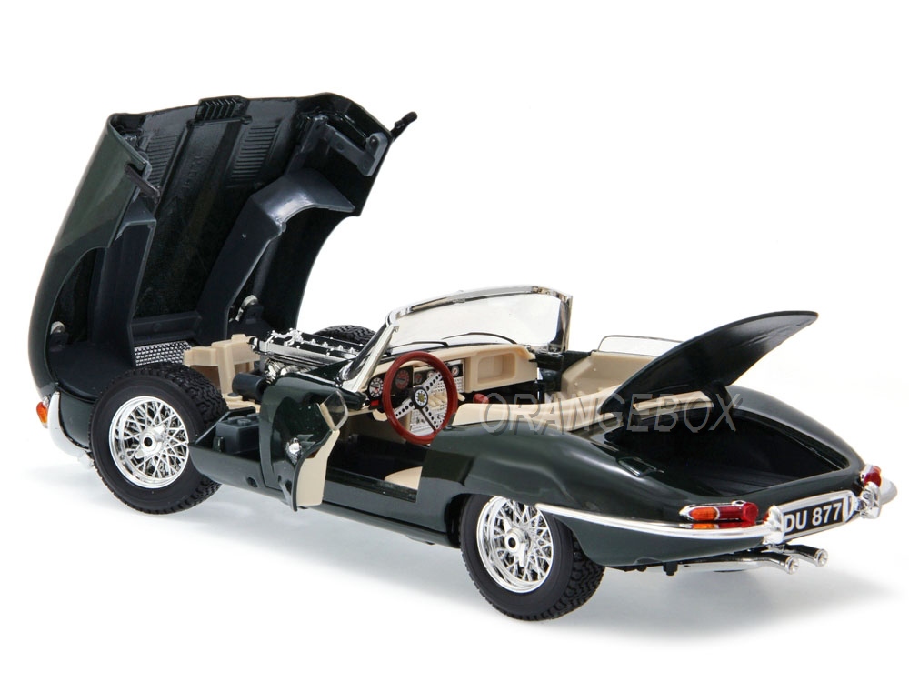 Jaguar E-Type Convertible 1961 Bburago 1:18 Verde - 19 anos! Loja